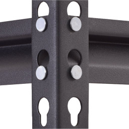 Muscle Rack 36-Inch Wide x 18-Inch Deep x 72-Inch High 5-Tier Black Shelving Unit