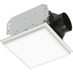 Homewerks 50 CFM Bathroom Exhaust Fan with LED Light and Dimming Capability