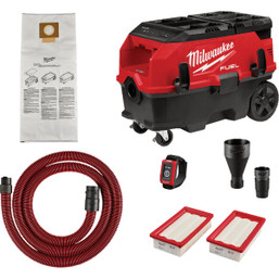 Milwaukee M18 FUEL 9-Gallon Cordless Dust Extractor with Packout Compatibility and VACLINK