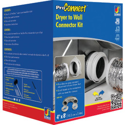 Dundas Jafine ProConnect Adapter White Dryer to Wall Connector Kit (3-Piece)