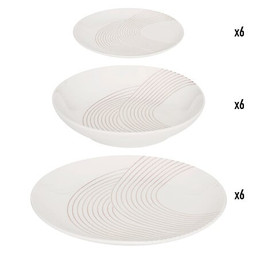 DINNER SET 18PC WHITE SKY LOUNGE 124098