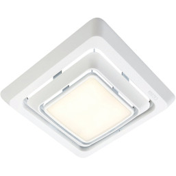 Broan-NuTone 9-3/4 in. W x 11 in. L White LED Exhaust Fan Replacement Grille Upgrade