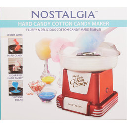 Nostalgia Retro Hard & Sugar-Free Candy Cotton Candy Maker - Classic Kitchen Fun