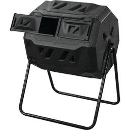 Unbranded 42-Gallon Dual-Chamber Outdoor Garden Compost Bin