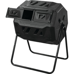 Unbranded 42-Gallon Dual-Chamber Outdoor Garden Compost Bin