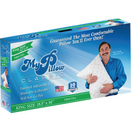 MyPillow Classic King Firm Fill Pillow by My Pillow – Adjustable Support and Comfort