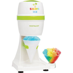 Nostalgia Electric Shave Ice & Snow Cone Maker - Create Fluffy Snow Cones and Slush Drinks with Ease