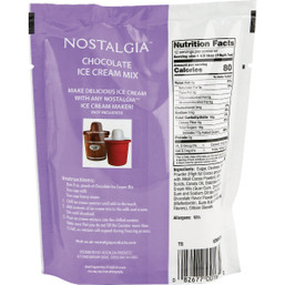 Nostalgia 8 oz. Chocolate Ice Cream Mix - Perfect for 2 Quarts of Homemade Ice Cream