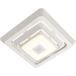 Broan-NuTone Sensonic 11 in. x 9-3/4 in. White Bath Exhaust Fan Upgrade Kit with Bluetooth Speaker and LED Light