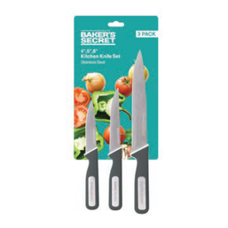 KNIFE SET 3PC BAKERS SECRET 126905