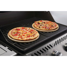 Napoleon 10-Inch Personal Sized Pizza / Baking Stone Set for Grill and TravelQ