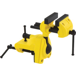 Stanley MaxSteel 2-1/2 Inch Multi-Angle Clamp-On Vise - Durable Cast-Aluminum Construction