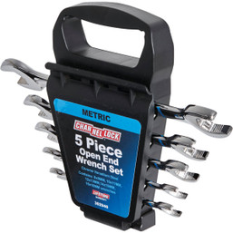 Channellock 5-Piece Metric Open End Wrench Set with Color-Coded Bands