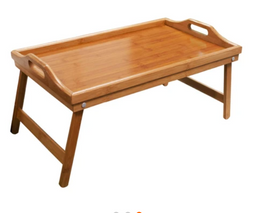 TRAY BED BAMBOO W/FOLDING LEGS 126152