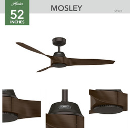 FAN CEILING 52" MOSLEY BRUSHED 083862