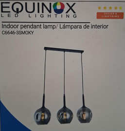 LAMP PENDANT INTERIOR SMOKE 081337
