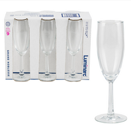 GLASS FLUTE SET 5.75OZ 6PC 127397