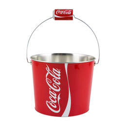BUCKET 7"HX9" D COKE RED WAVE 127438
