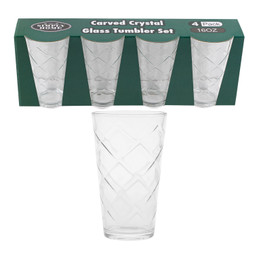 TUMBLER GLASS SET 16.23OZ 4PC 127412