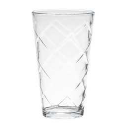GLASS TUMBLER 16.2OZ CARVED DS 127393