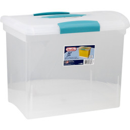 BOX TOTE 15.25"X9.25" CLR #17210 127355