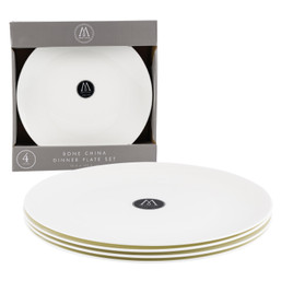 PLATE DINNER SET WHT 10.5" 4PK 127455