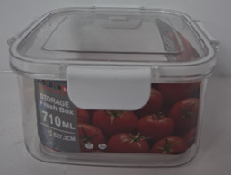 CONTAINER PLASTIC SQ 710ML 128404