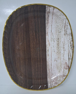 TRAY PLASTIC OVAL 41X33CM ASST 128401