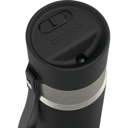 Contigo AutoSeal 18 oz Leakproof Water Bottle with Carrying Strap - Black
