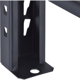 Muscle Rack 77 in. W x 24 in. D x 72 in. H Black Steel Welded Storage Rack - Heavy Duty 4-Tier Shelving Unit