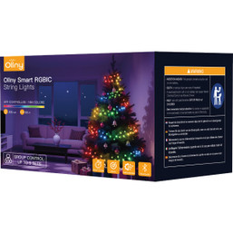 Ollny 300-LED APP-Controlled Smart RGBIC String Light Set