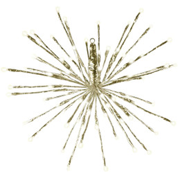 Holiday Bright Lights 16-Inch Warm White LED Radiant Blast Light with Gold Wrap