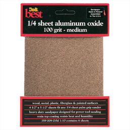 SANDPAPER 100G 1/4" #359009 066777