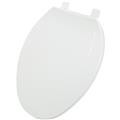 SEAT TOILET ELONG. PLASTIC WHITE 072646