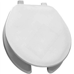 SEAT TOILET WHT PLASTIC ROUND 073430