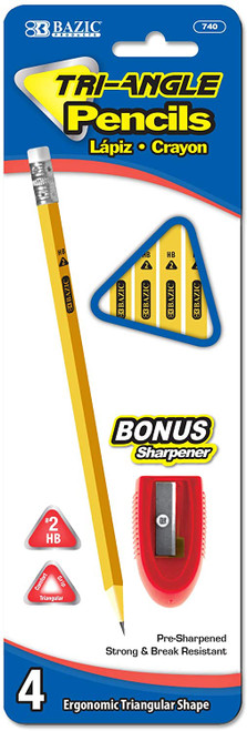 PENCIL #2 YELLOW TRIANGLE 141520
