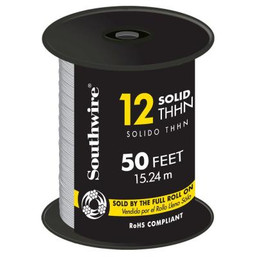 WIRE AMERICAN #12THHN BLK 500FT 085345