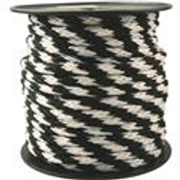 ROPE BRAIDED 5/8X150 BLACK/WHITE 091398