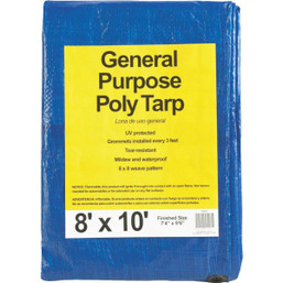 TARPAULIN 8' X 10' BLUE #725264 110803