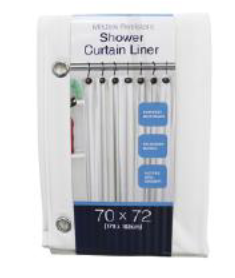 LINER SHOWER PVC W/SANITIZED 1206620
