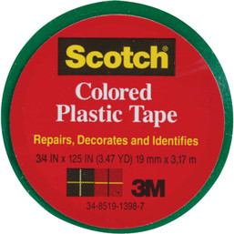 TAPE SCOTCH 3/4" GREEN PLASTIC 098515