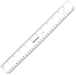 RULER CLEAR 12" 141376