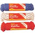 ROPE POLYBRAIDED 1/4" X 100' 090607