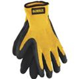 GLOVE RUBBER GRIPPER LG W/YELL 110503