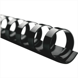 BINDER SPINES PLASTIC 1" BLK 100 144366