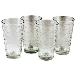 GLASS TUMBLER SET 4PCS SQUARE 1205280