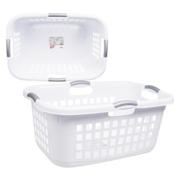 BASKET LAUNDRY DIVIDES 2BU WHT 1206228