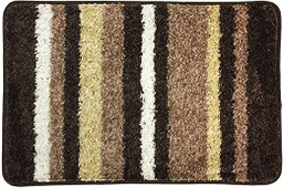 RUG BATH STRIPE 20X32 ABBY CHOCO 123001