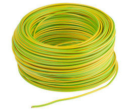 WIRE SINGLE 1.5MM GRN/YELL 085356