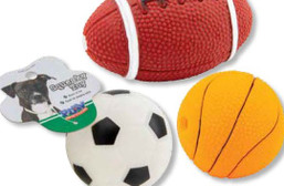TOY BALL SPORTS PET SQUEAKY 162484